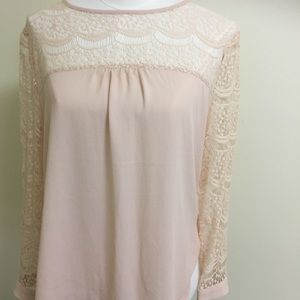 Pink lace blouse   Never used before